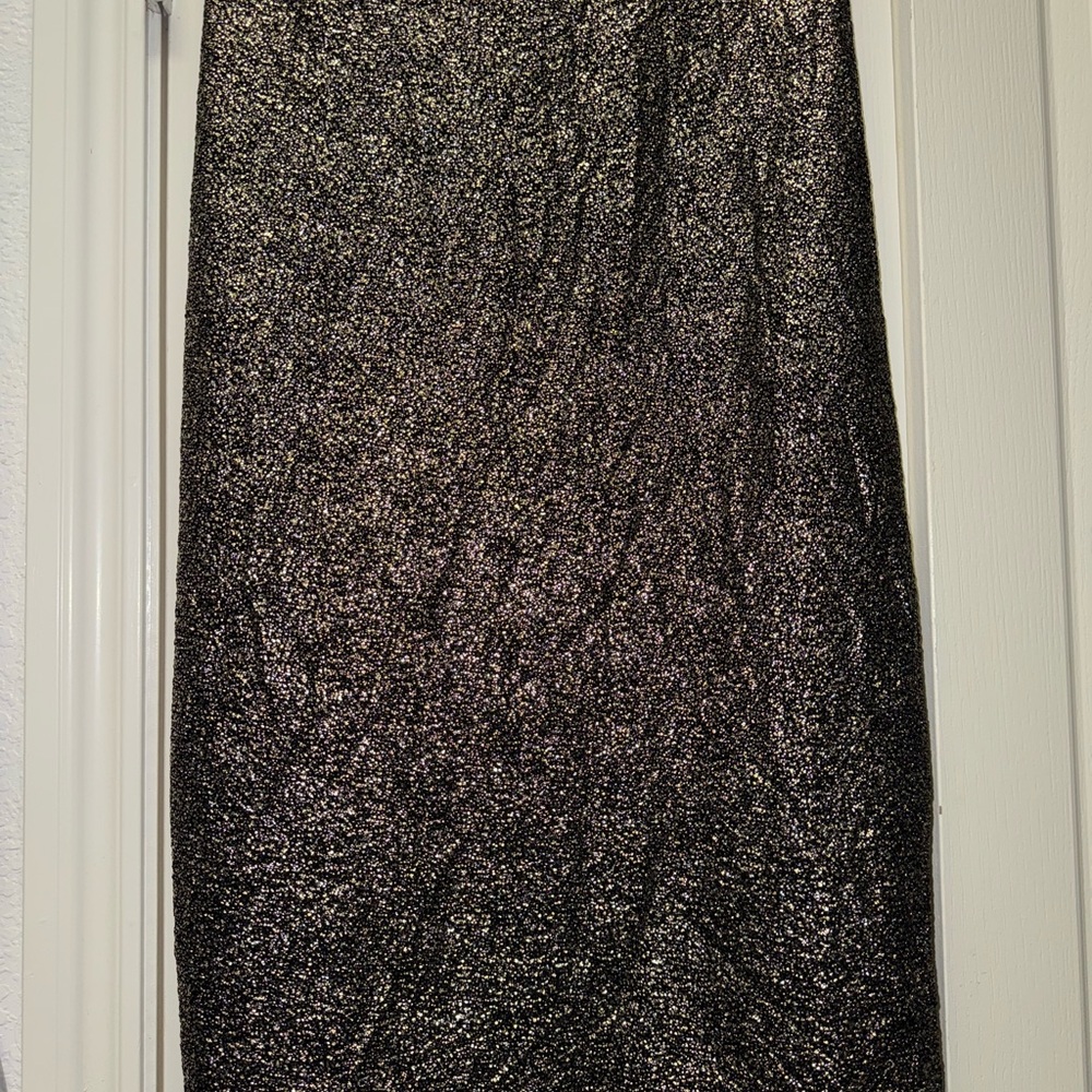Torrid Elegant Black and Gold Women's Pencil Skirt